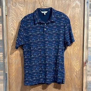 Mens polo XL palm tree shirt